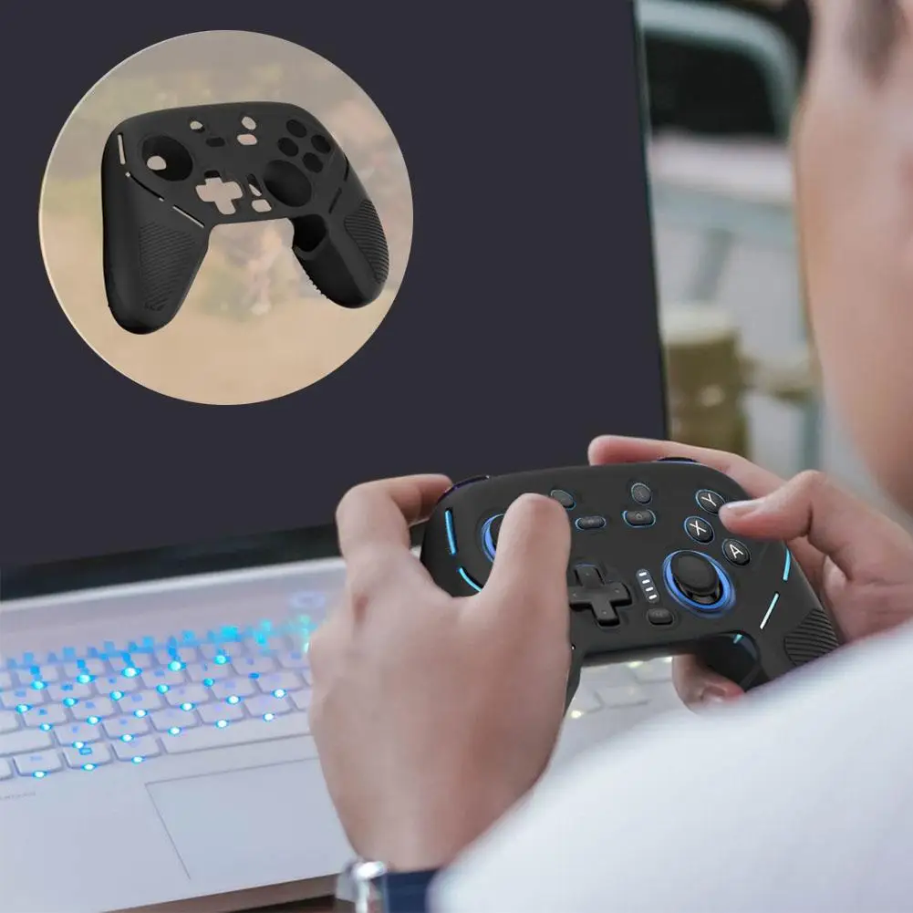

Silicone Protective Cover For GameSir Super Nova Wireless Controller Anti-Slip Grip Skin Shockproof Soft Case K0H2