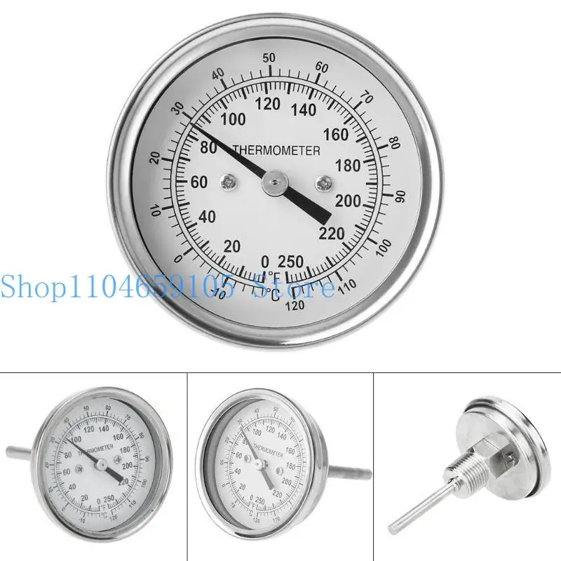 652F Home Brewing Thermometer Celcius Pengukur penyulingan bimetal
