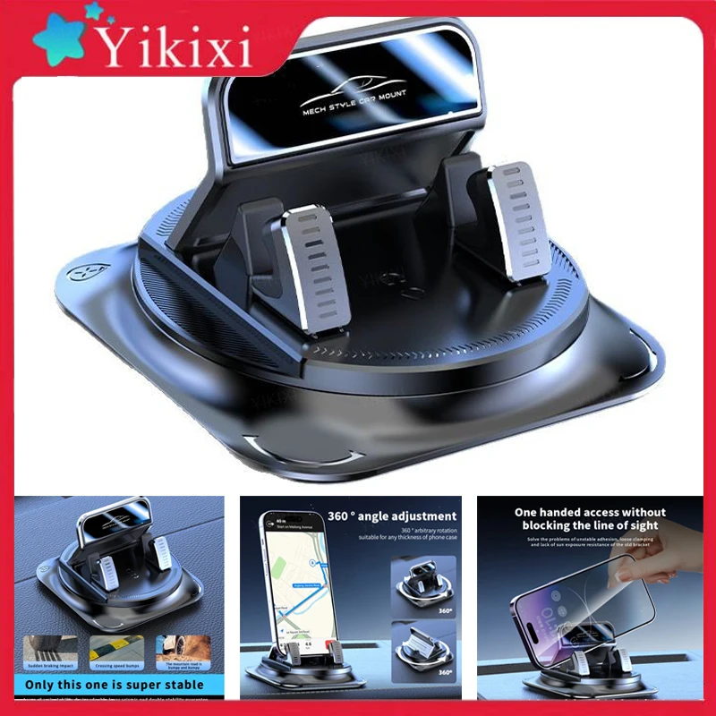 

Cell Phone Car Mount Car Navigation New Vehicle Universal Anti-slip Mat Car Dashboard Support Bracket 360° Automatic Locking