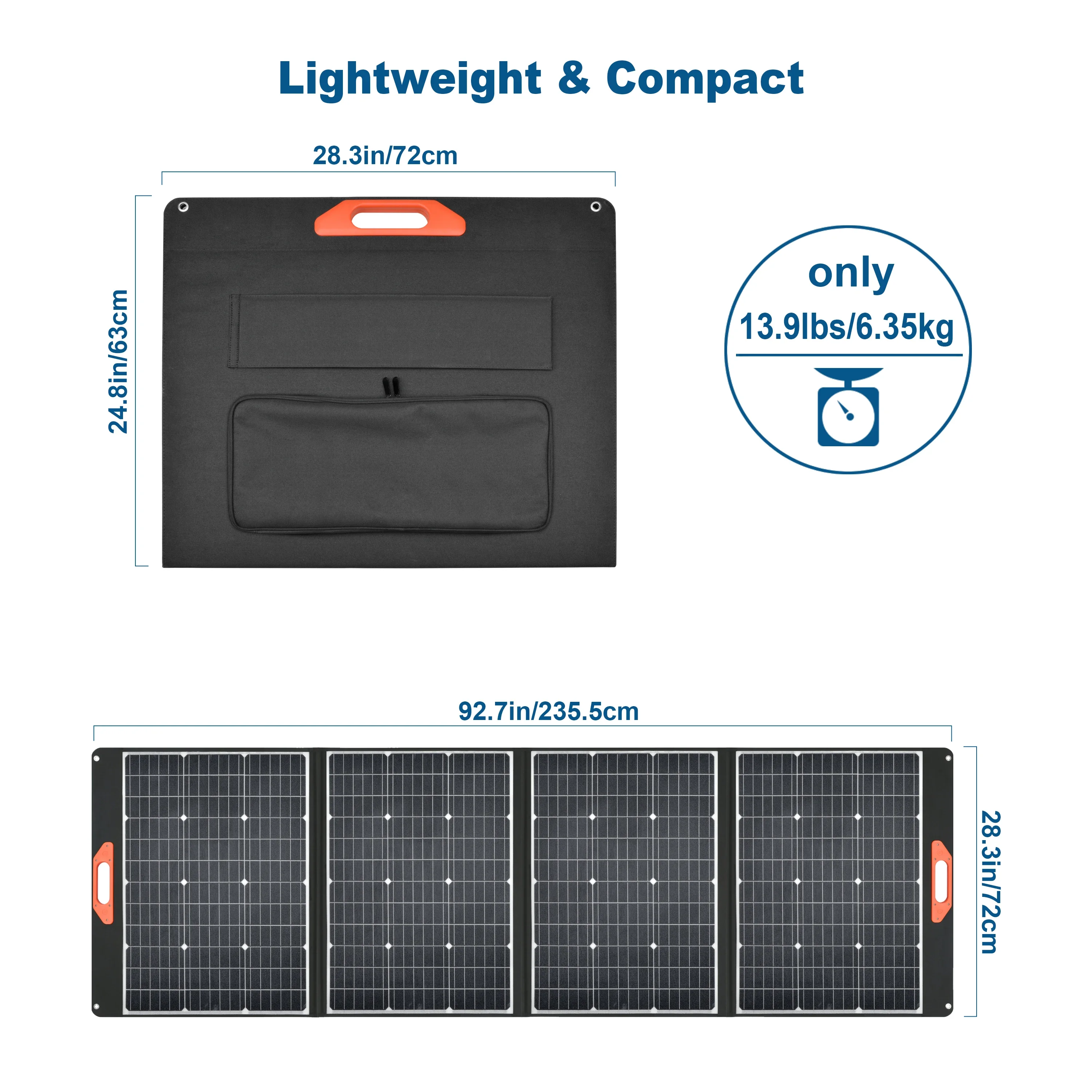 Ultralight 300watt Foldable Solar Panel Monocrytalline Panel Outdoor camping Portable Solar Panel