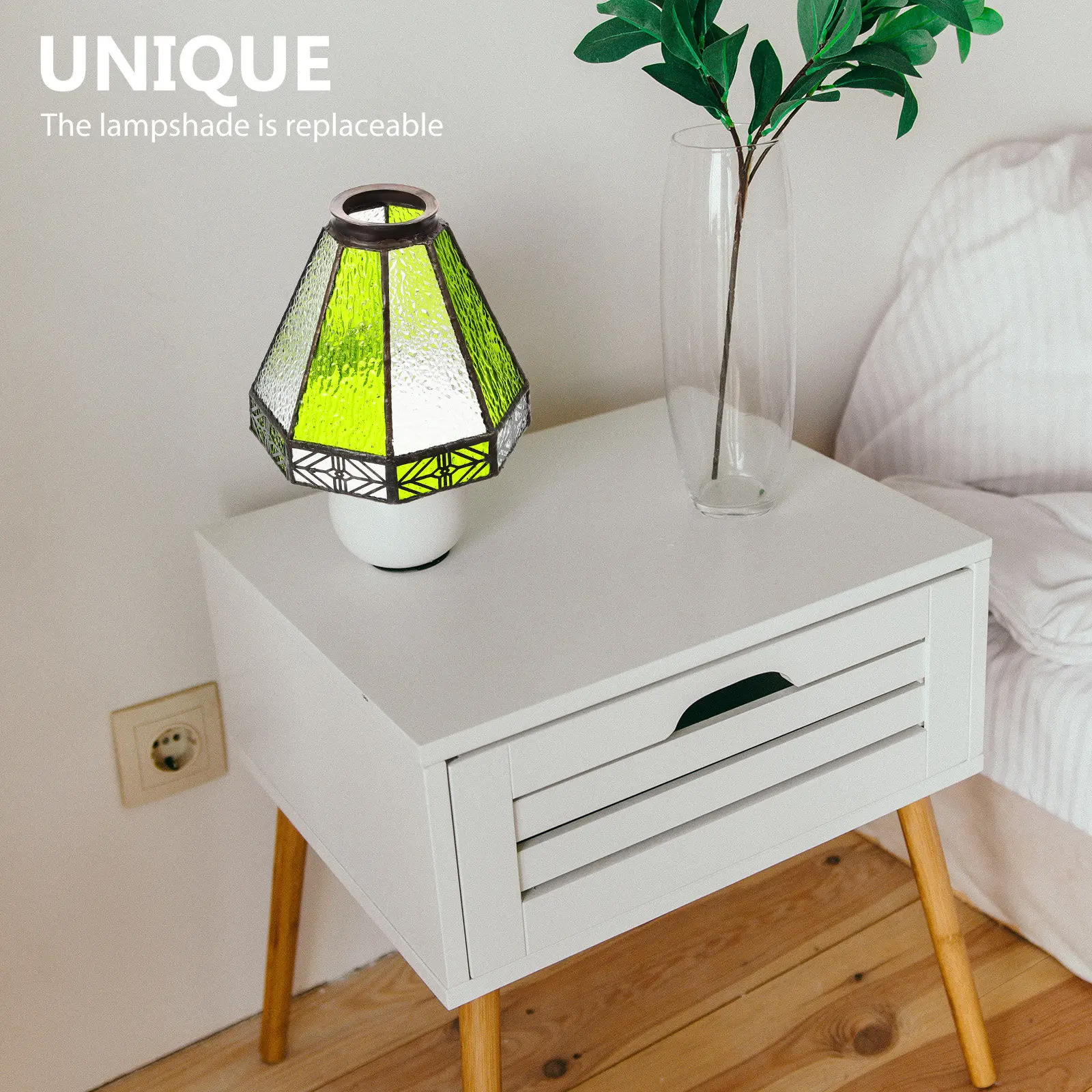 

Стеклянный абажур для винтажной прикроватной лампы, романтический средиземноморский светильник, сменный плафон, мягкий теплый свет, декоративное украшение