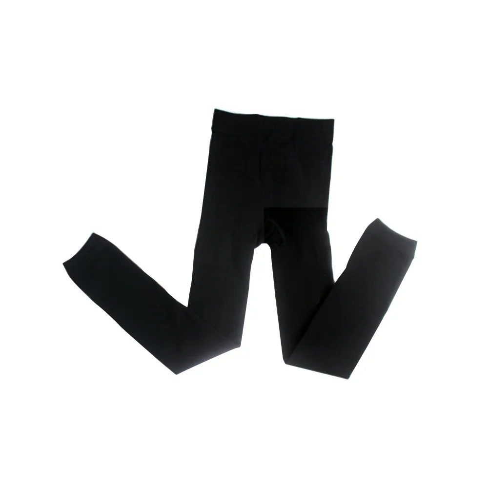 

Thick Winter Leggings For Girls Winter Tights For Girls Elastic Leggings 5-7 Years Black