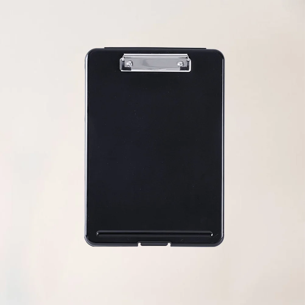 Clipboard with Storage Heavy Duty Nursing File Multifunction Black Paper Holder