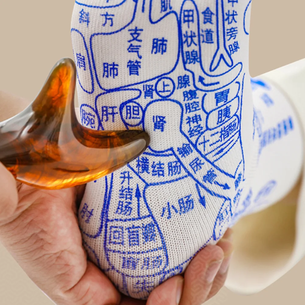 

Breathable Foot Massage For Women Men Warm Cotton Winter Socks Anti Skid Acupoint Pattern Comfortable Daily Wearing Mid Calf