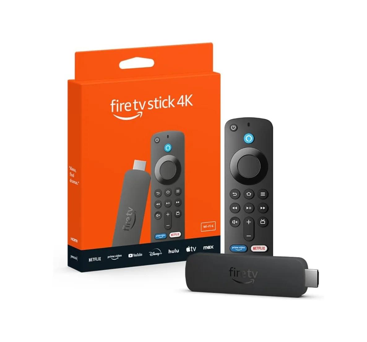 Amazon Fire TV Stick 4K  (2023 model) with AI-powered Fire TV Search, Wi-Fi 6, (Without batteries)