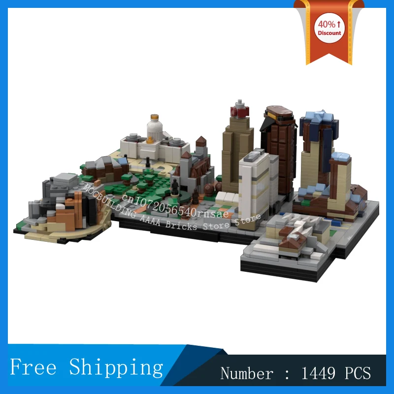 

MOC Building Blocks Classic Iconic City Architecture Series Park Edifice Museum Model DIY Assemble Bricks Street View Toys Gifts