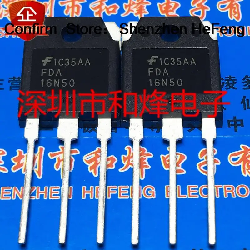 5PCS-10PCS FDA16N50  TO-3P 500V 16A   Best QualityFast Shipping Quality