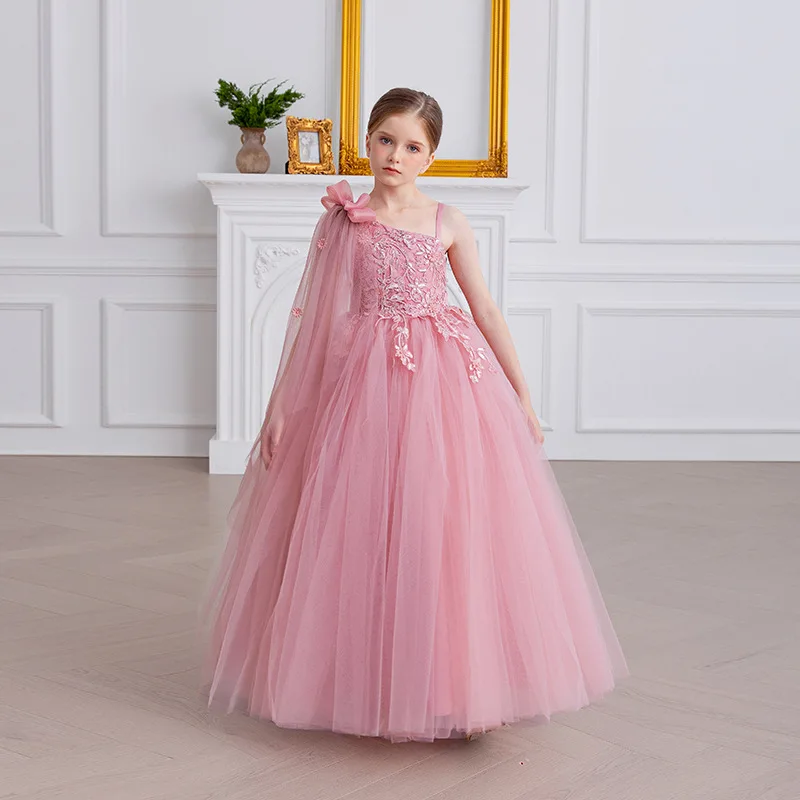

Girls Party Dresses Wedding Prom Gown luxury Teenage Dresses For Girls Princess Dress 8-14Y Girl's Ceremonial Piano Formal Gown