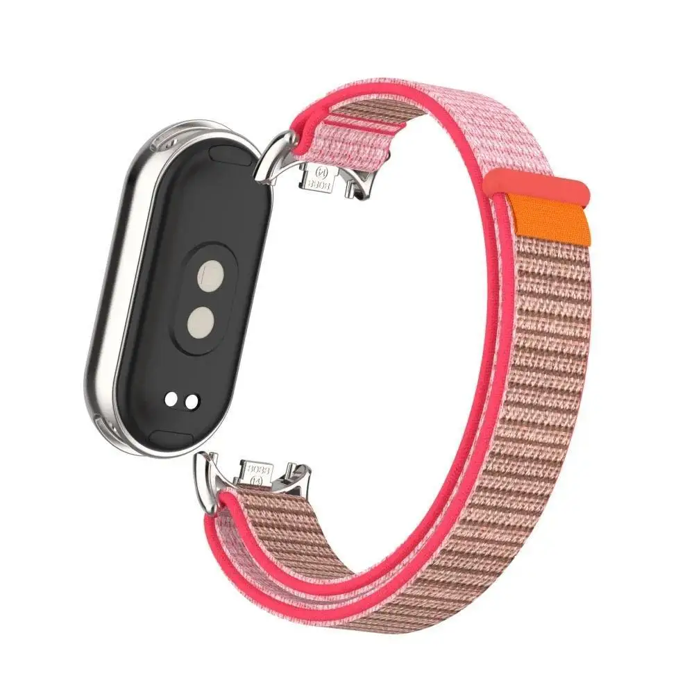 Atmungsaktives Nylonarmband für Xiaomi Mi Band 10 9 8 Armband Metallkopfpartikel für MiBand 10 9 8 NFC-Uhrenarmband-Zubehör