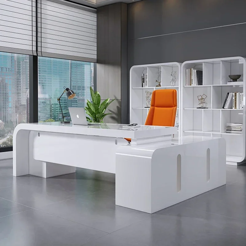 

Aesthetic Office Desk European Computer Seating Multifunction Home Furniture Gaming Design Gadgets Scrivania Trendy Furniture