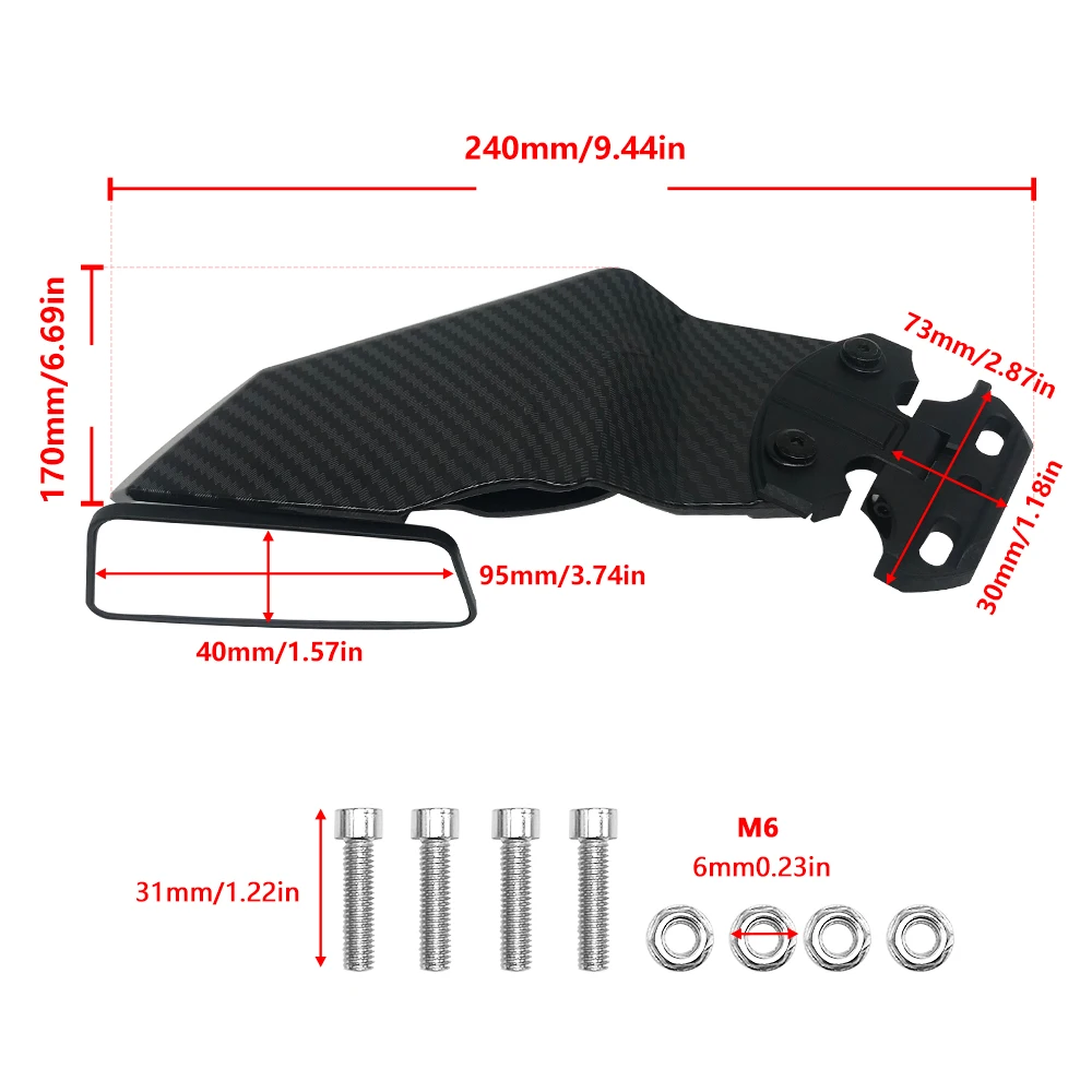 Fixed wind wing modified blade Applicable to all Vehicle Models S1000XR F900R F900XR R1200GS CB 750 Hornet Duke R DUKE 125 200