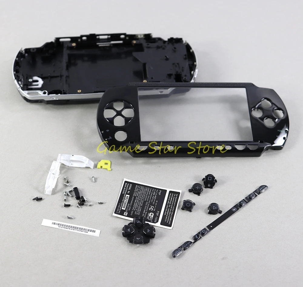 مجموعة كاملة حافظة سكنية ، غطاء صدفة بأزرار ، استبدال لـ PSP ، مجموعة واحدة