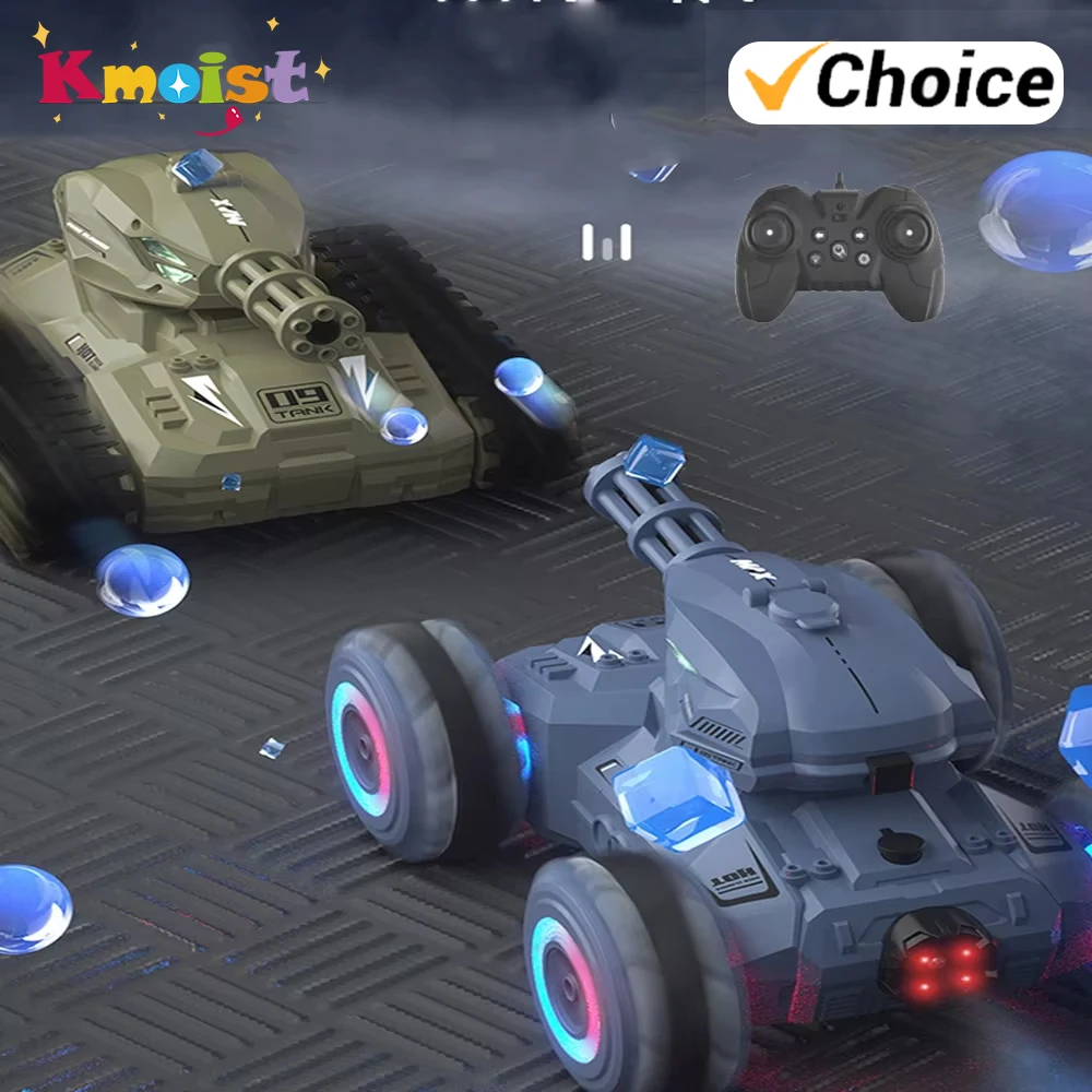 

Rc Tank Battle Shoot 2.4G Car Remote Control Machine Super War Tank Lighting Programming Watch Drift Toys for Boys Children Kids