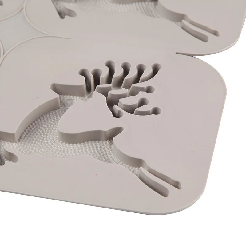 Christmas Elk Aromatherapy Wax Silicone Molds Deer Animal Plaster Gypsum Mold For Car Pendant Wax Candle Mould