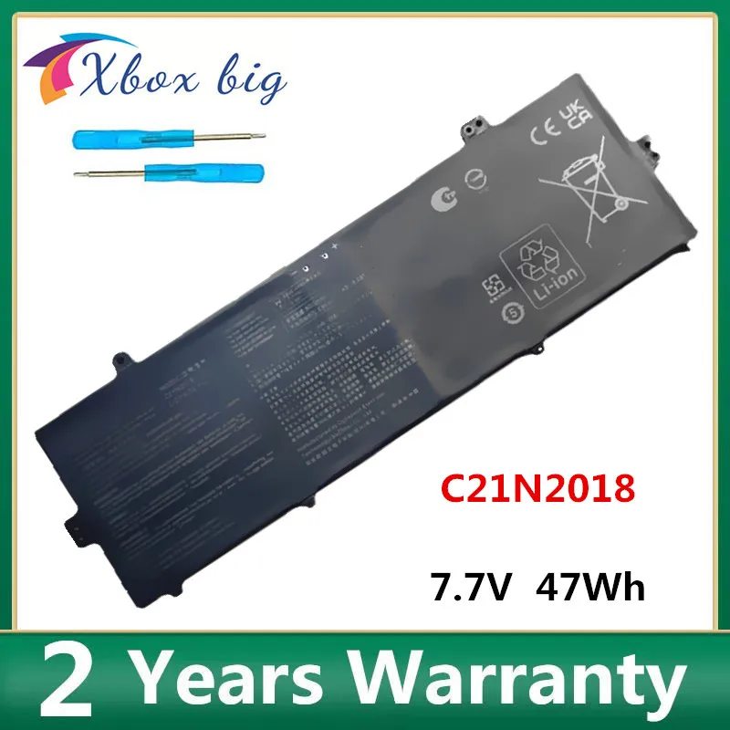 7.7V 47Wh Laptop Battery C21N2018 2ICP5/74/110 For ASUS Chromebook CR1 CR1100CKA CR1100FKA YZ142 GJ0027 BP0035 BP0103YZ182