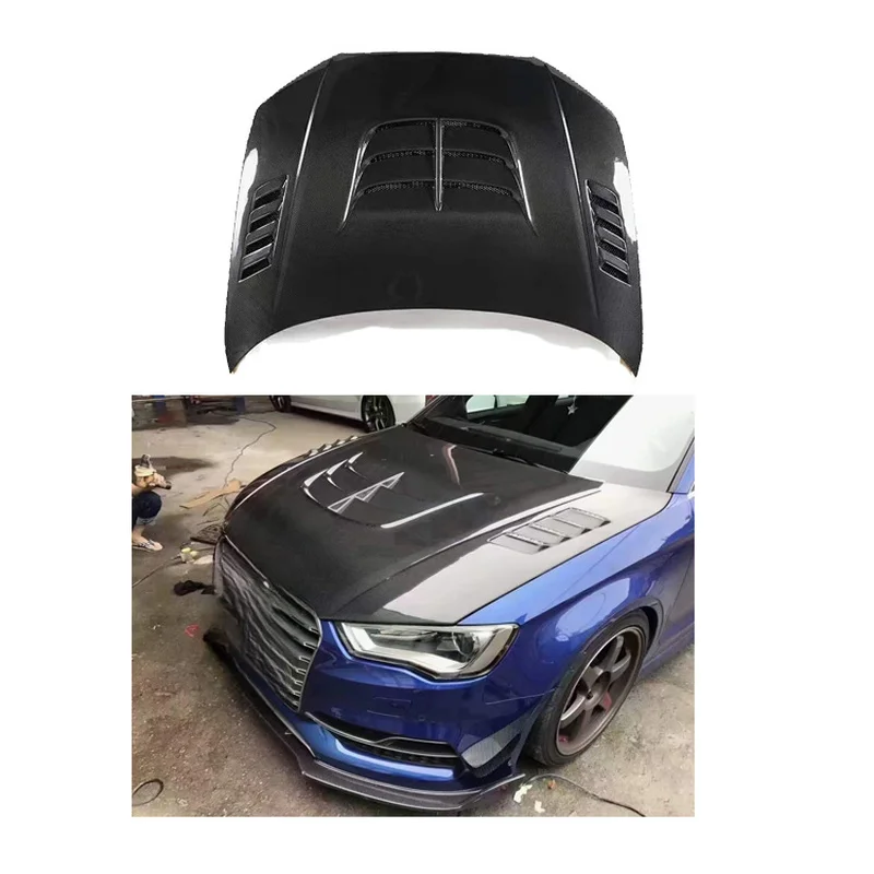 High Quality Car Front Engine Hoods Carbon Fiber Bonnet Hood For A S RS V -