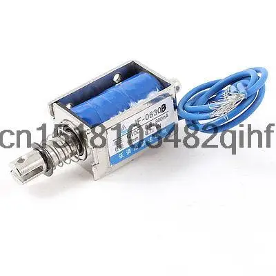 10mm Stroke 6N Holding Force 9.6W Push Pull Type Solenoid Electromagnet DC12V