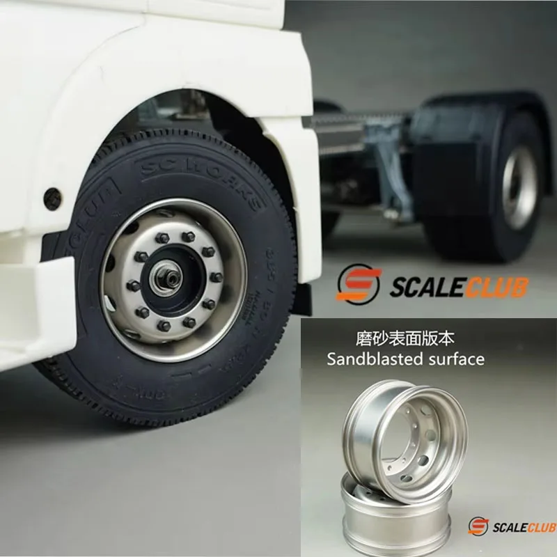 

Scaleclub SC для Tiangong 1:14, головка трактора, грязевая головка, универсальная модернизированная металлическая ступица заднего колеса, аксессуары для грузовиков