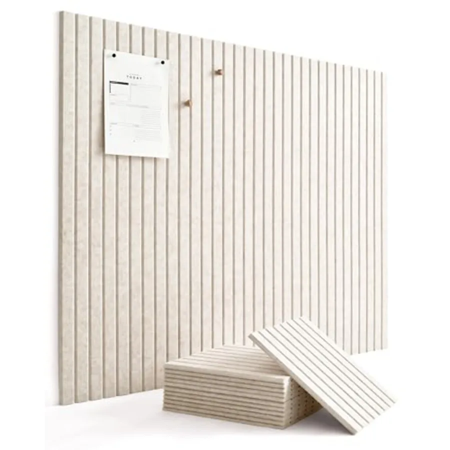 

Large Bulletin Board 48"x36" - Office Wall Organizer Replace your Old Cork Boards for Walls for Office Decor -12-pack Felt Wall