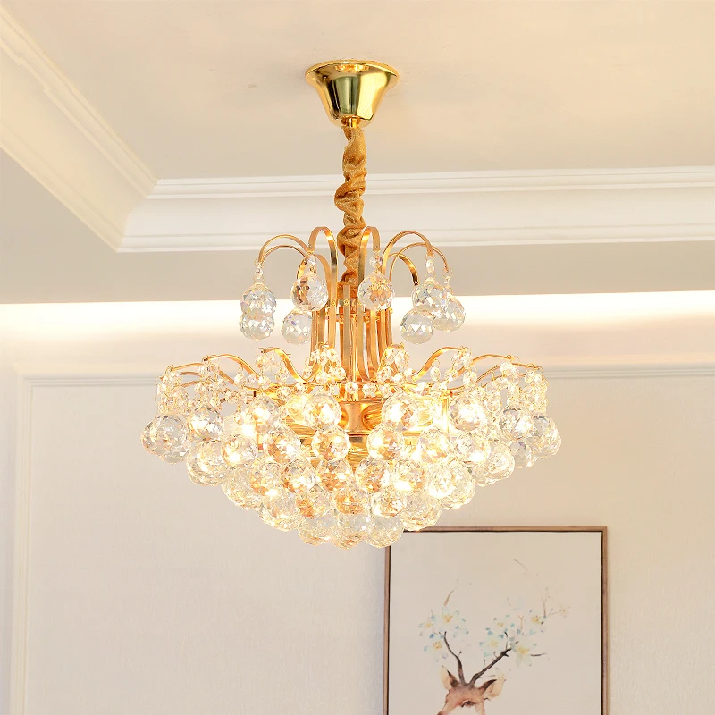 

Современная хрустальная люстра Ligkhts, потолочная лампа для гостиной, спальни, виллы, Роскошный домашний подвесной светильник