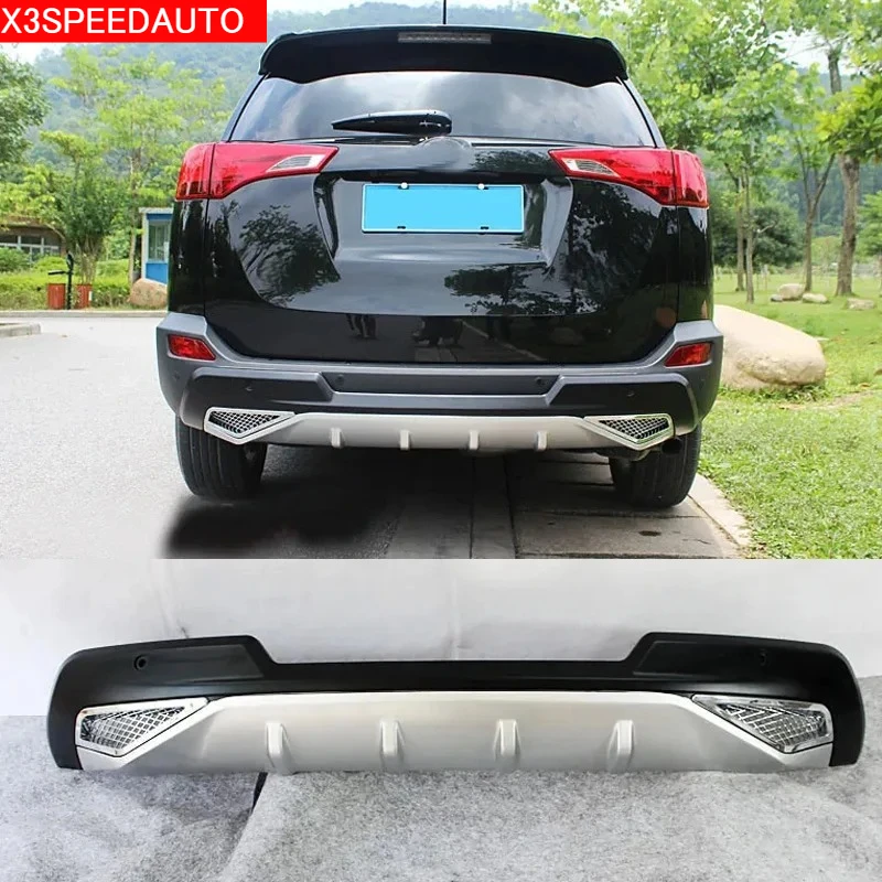 1PCS High Quality Rear Bumper Protector Guard ABS Plastic For Toyota Rav4 RAV 4  2013-2015 XA40
