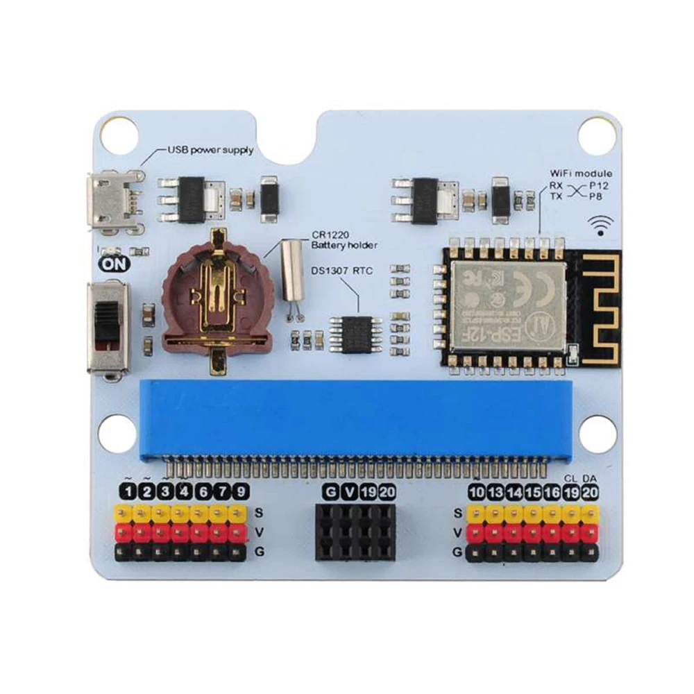 ELECFREAKS-IOTビットインターネットWifi拡張ボード,マイクロ: ビット,統合Wi-Fi,rtc,iicインターフェース