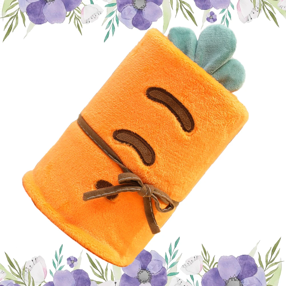 

Coral Fleece Cartoon Design Soft Lightweight Blanket For Kids Baby Household Portable Foldable Throw Blanket Gift Carrot