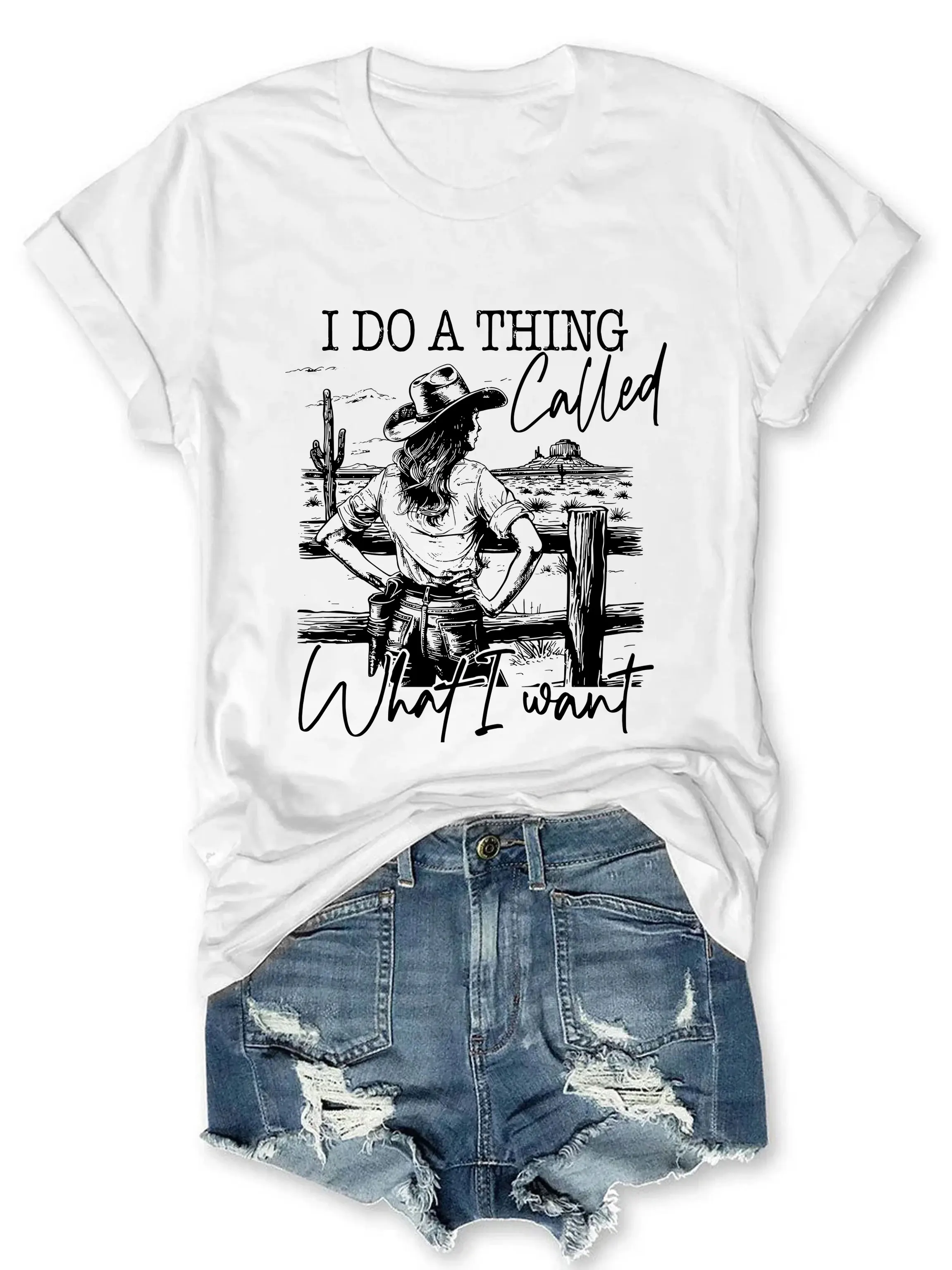 I Do A Thing Called What I Want Cowgirl Shirt Western Cowgirl Shirt Country Girl Tshirt Country Western Tee