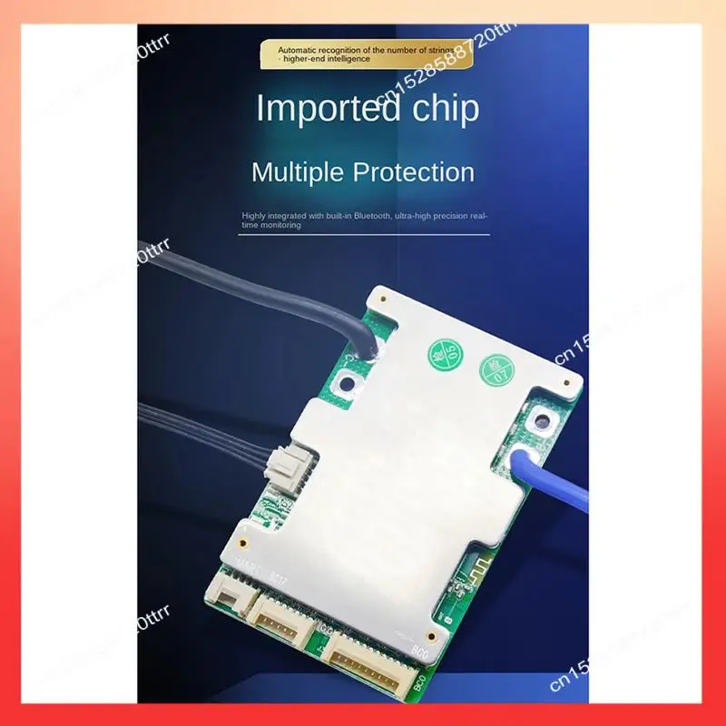 ABNR Built-In Bluetooth Smart 10-17 Series Lithium Battery Protection Board 40A Ternary Same Port Protection Board