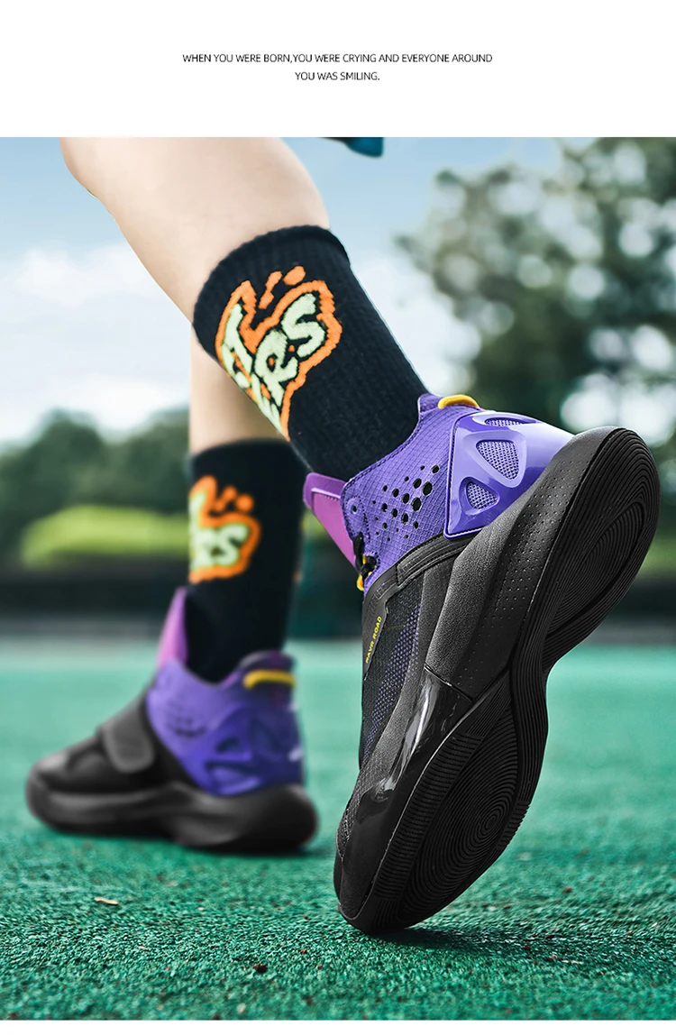 2025 Men's High-Top Basketball Shoes Loose and Lightweight Casual Sports Shoes Breathable Design