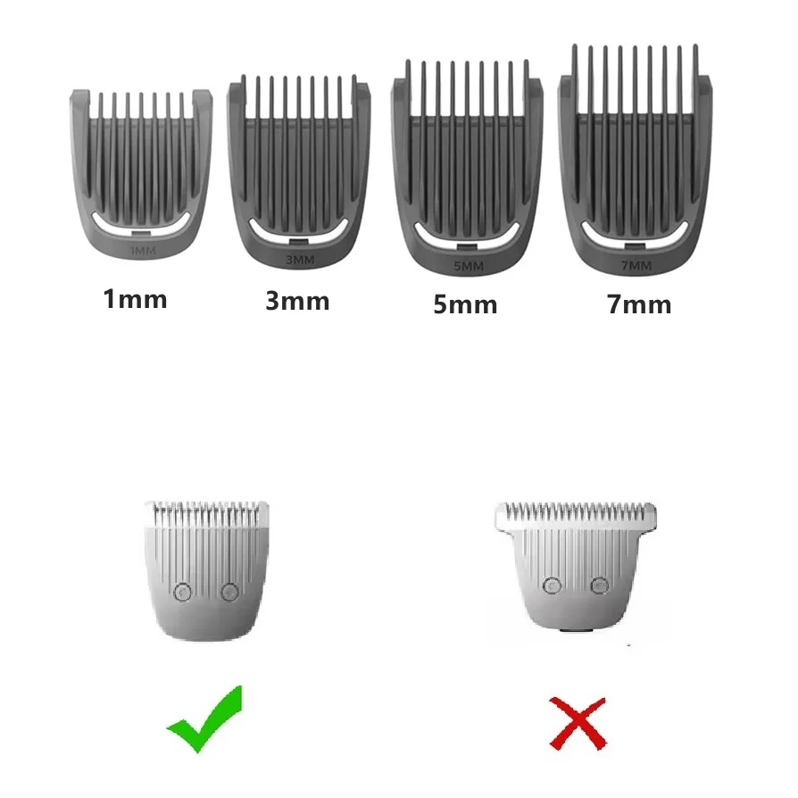 Beard Trimmer Guards Combs for Philips Norelco Multigroom 7000/5000/3000/9000 Series Grooming Kit