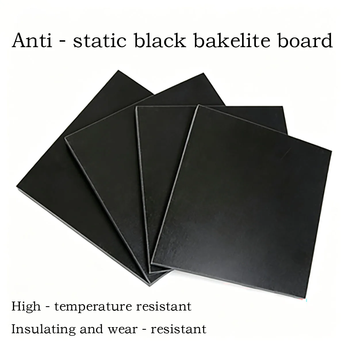 Antistatic Bakelite Plate, ESD Phenolic Laminated Sheet Black Red Color 3‑20mm For Jig Fixture Custom Cut