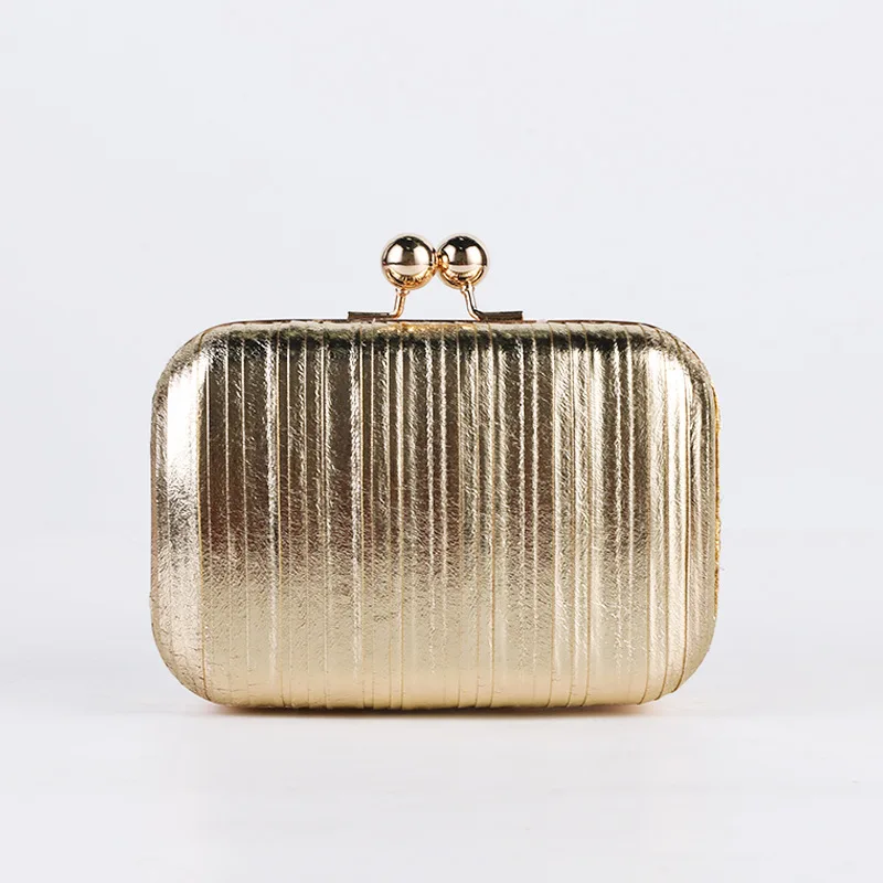 

Fashionable pleated dinner bag, metallic shiny bag, women's bag, versatile evening bag purses and handbags crossbody