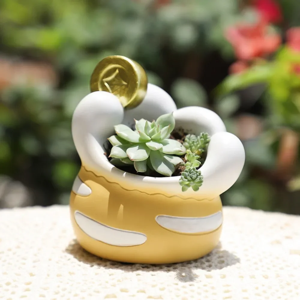 Creative Cat Claw Succulent Resin Flower Pot Ornaments Outdoor Balcony Garden Courtyard Micro Landscape Plant Bonsai Pot Crafts