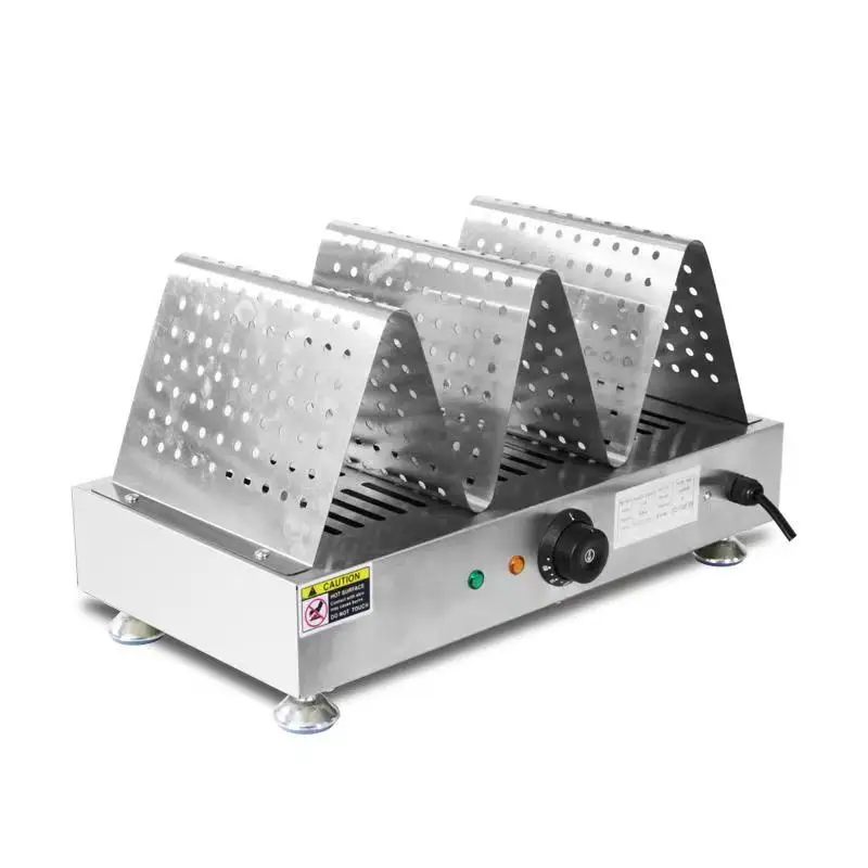 Commercial ฮ่องกงไข่วาฟเฟิลจอแสดงผลอุ่นไข่วาฟเฟิล Bubble Waffle ตู้โชว์