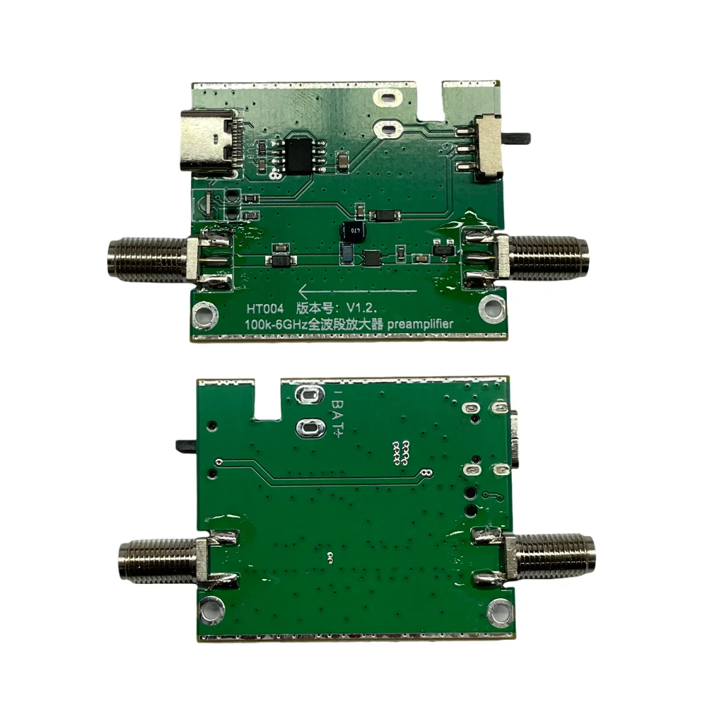 HTOOL HT004 Low Noise Amplifier(LNA) Module RF & Software Defined Radio(SDR) with Enclosure & USB Cable,100K-6Ghz 20dB High Gain