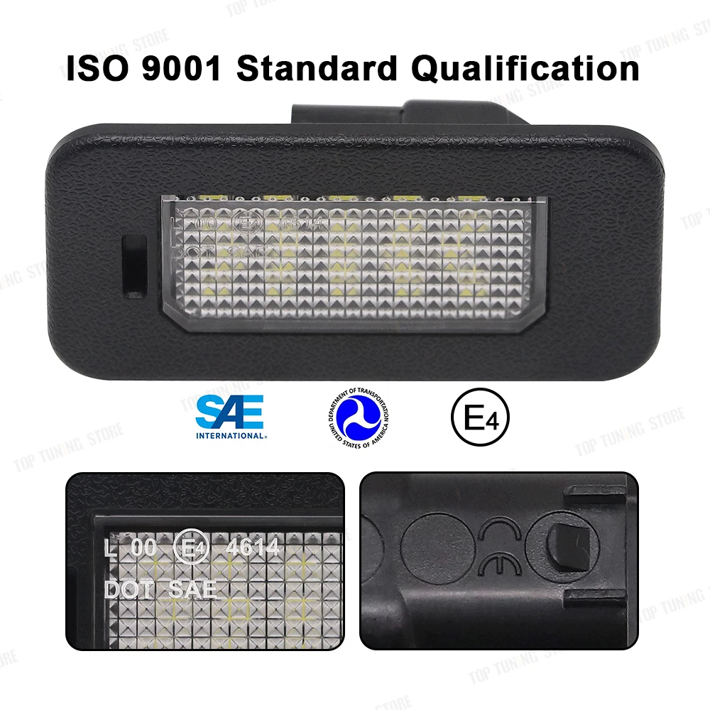 ضوء لوحة ترخيص LED ، مصباح الإضاءة الخلفية رقم ، ألفا روميو جيوليا 2016-2022 ، Stelvio 2017-2022 ، 50532562 ، 2 قطعة #4