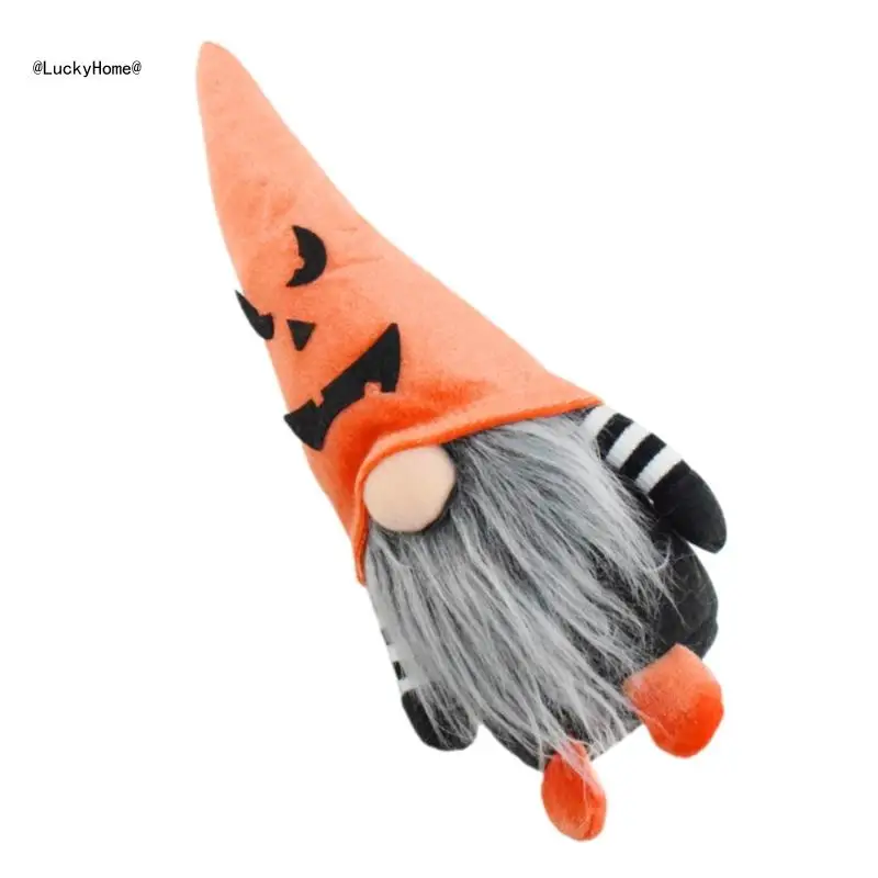 Intimidating Tabletop Gnomes Decors Eerie Halloween Party Display Decoration Elegant Gnomes Figurine Festival Charm 11UA