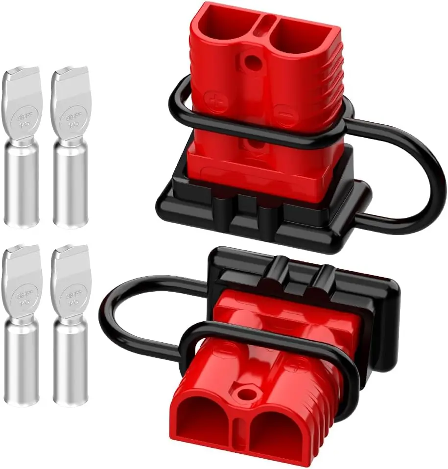 Waterproof Rubber Dust Cover for Anderson Connectors 50A-350A - Full Range Battery Terminals for Lithium/Solar/Power Systems