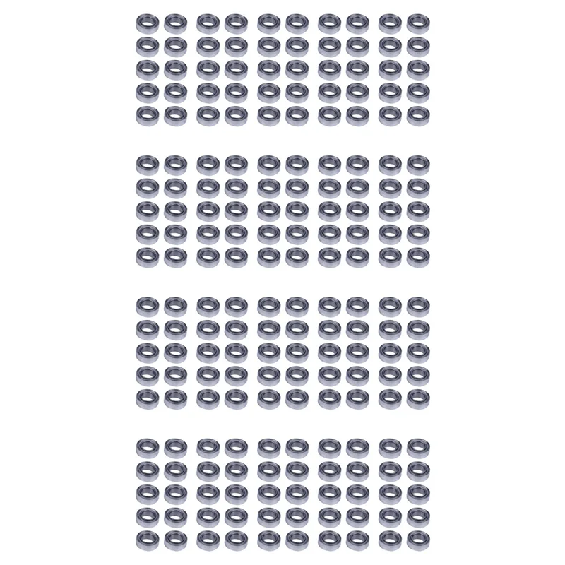 

AA49 200Pcs Miniature Sealed Metal Shielded Metric Radial Ball Bearing Model: MR95-ZZ 5X9x3mm