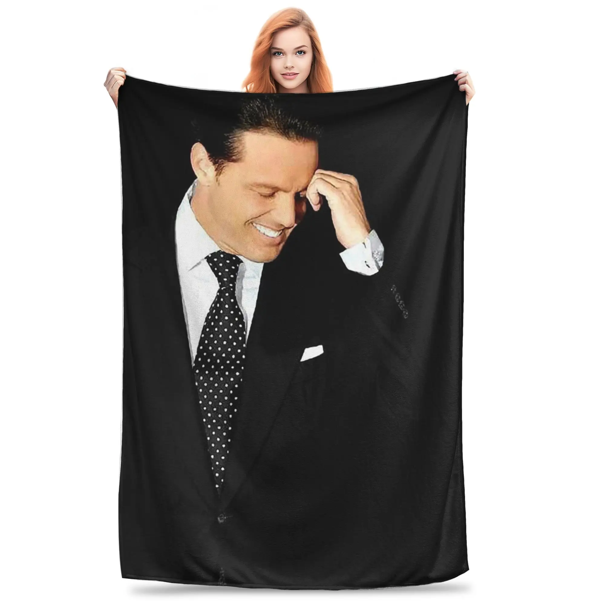 

Flannel Throw Blanket El Sol De Mexico Luis Miguel Warm Plush Blankets Soft Bedding for Bed Living room Home Travel Sofa