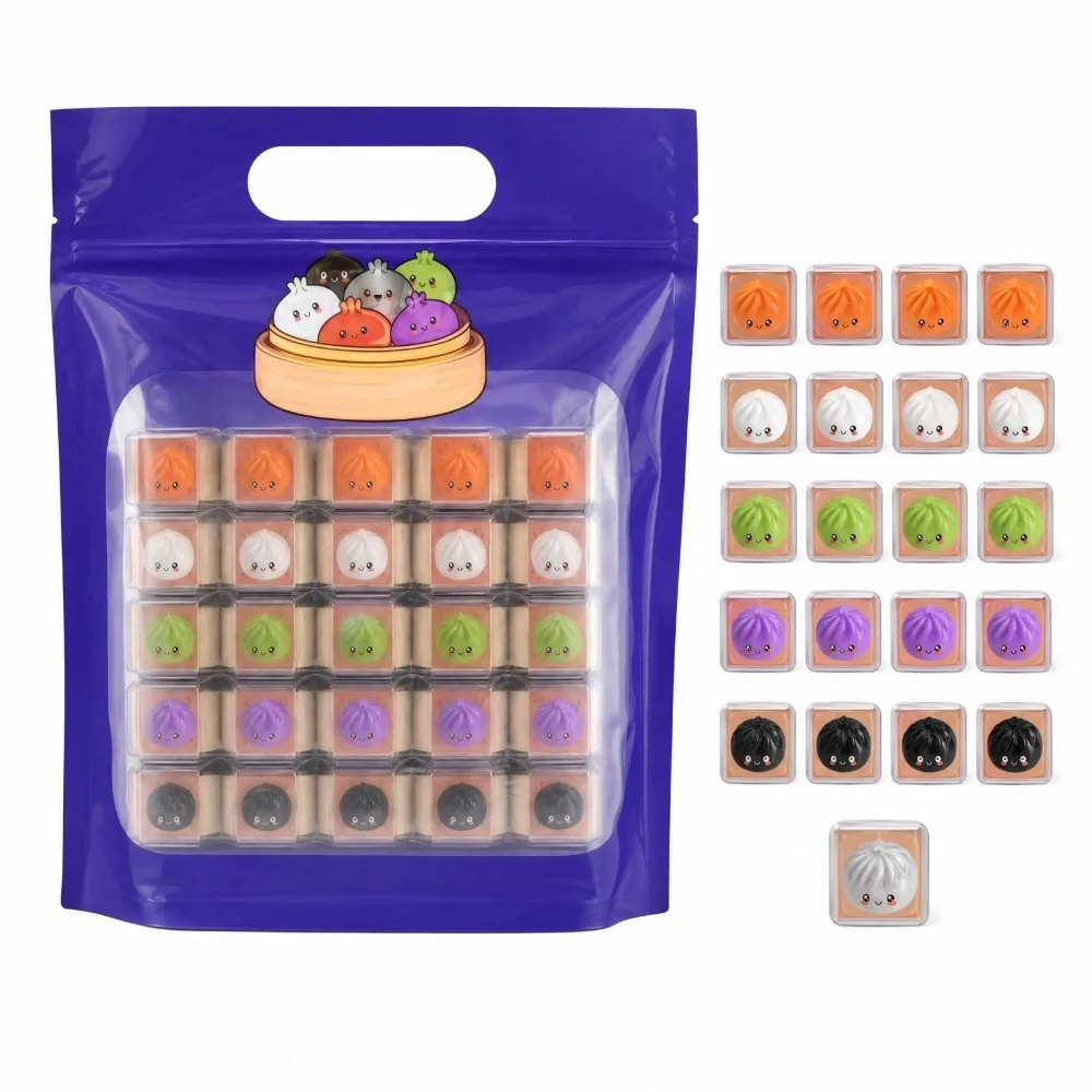 Venting Office Soft Cute Mini Dumplings Squishy Christmas Halloween Squishy Crystal Bun Pinch Food Shape Fidget Sensory