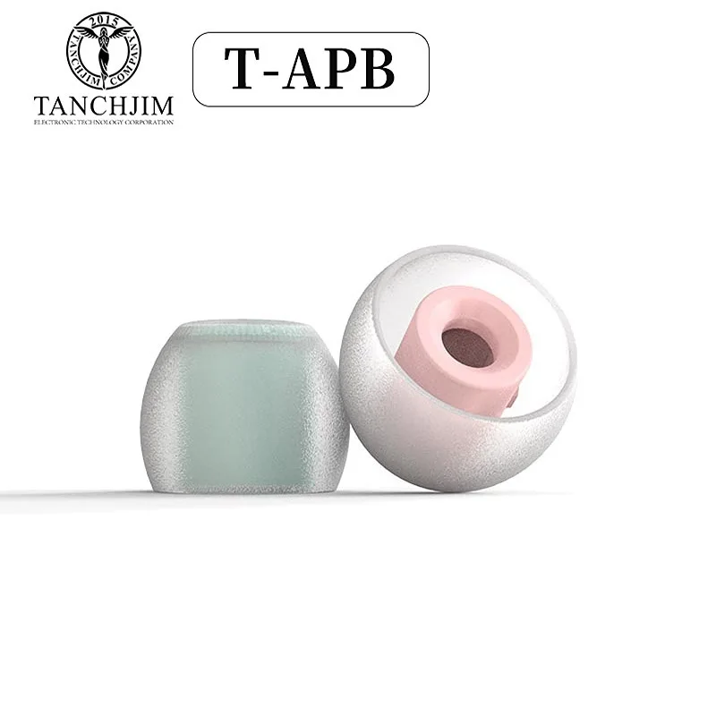 تانتشجيم T-APB T300 سماعة نصائح ثلاثة أضعاف/باس تعزيز ضغط الهواء التوازن سيليكون سماعات الأذن 1 بطاقة 2 أزواج (T300B + T300T)