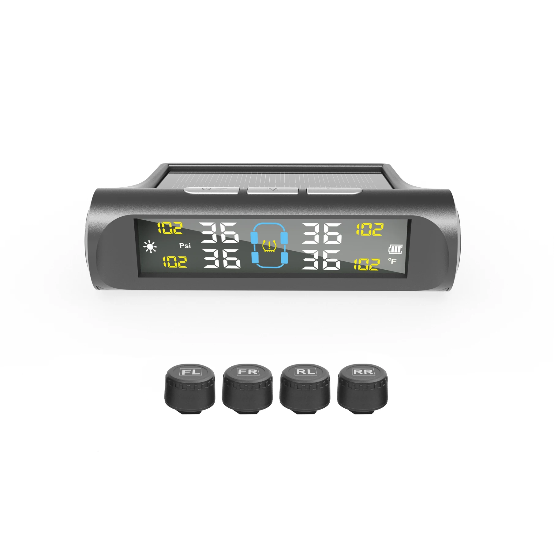

FOR Lancol TY01 Digital External/Internal Car Tire Pressure Monitoring System TPMS with 4 Sensors IP67 Waterproof