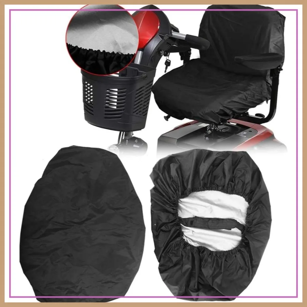 

Electric Wheelchair Seat Cover, Waterproof Mobility Scooter Seat Protector for Elderly Disabled, Professional Fit (Black)