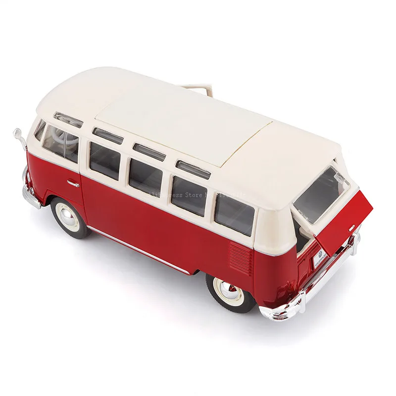 Maisto 1:25 Retro Volkswagen Van Samba alloy car model die-casting static precision model collection gift toy tide play