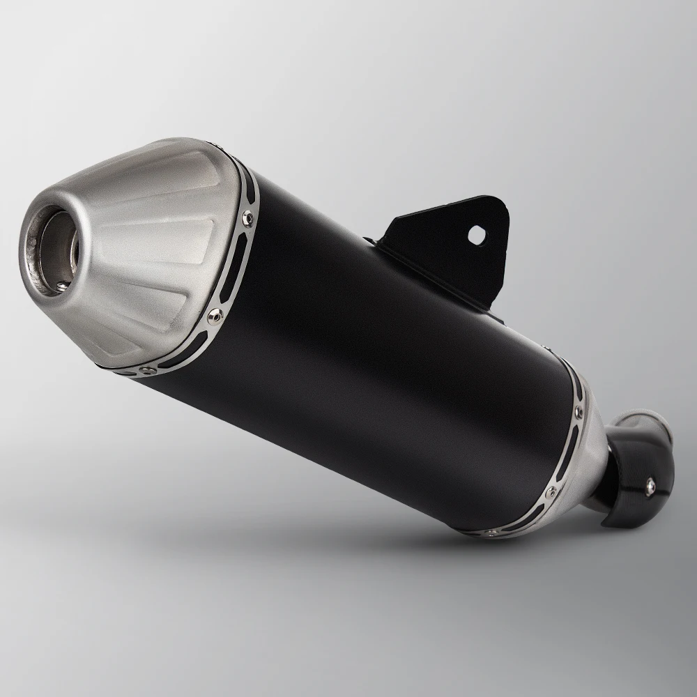 For Yamaha Tenere 700 T700 Escape Moto Slip-on Motorcycle Exhaust Modified Tail Pipe with Carbon Cover Muffler Connect Original