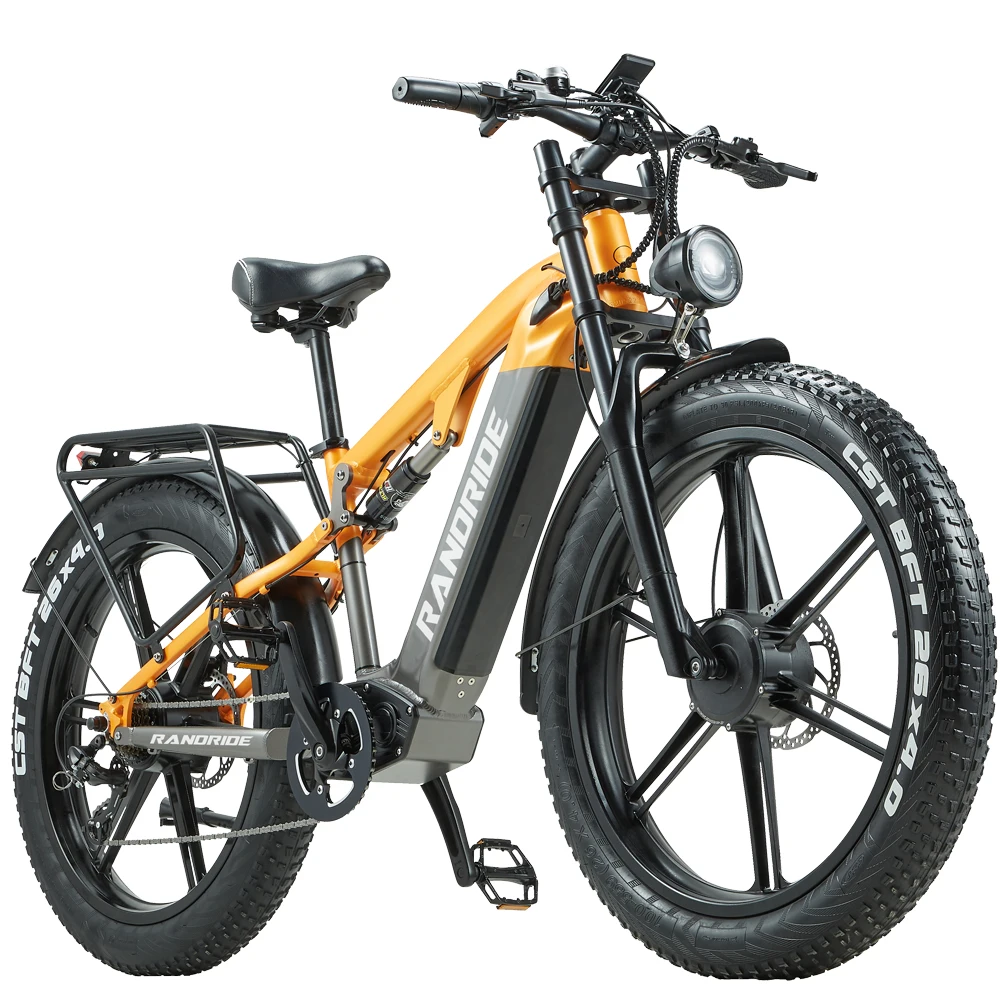 AliExpress RANDRIDE YX80-2 1000W*2 Mountain Electric Bike Electric Bike for Adults 48V20AH Battery 26 Inch Fat Tire Off Road Electric Bike