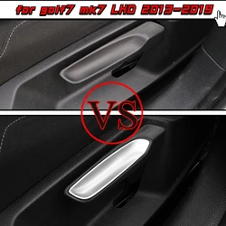 2Pcs/Set ABS Chrome Car Seat Adjustment Knob Cover Trim for Volkswagen VW Golf 7 MK7 LHD 2013 - 2019 Stickers Accessories