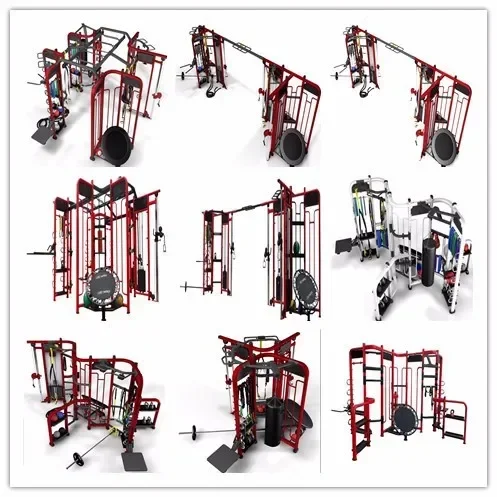 2024 Land Strength Training Gym Equipment Exercise Muscle Cross fit Rigs and Racks Integrated Trainer